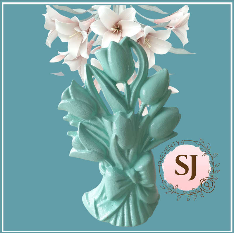 CAST IRON DOORSTOP | PAINTED | VINTAGE |
