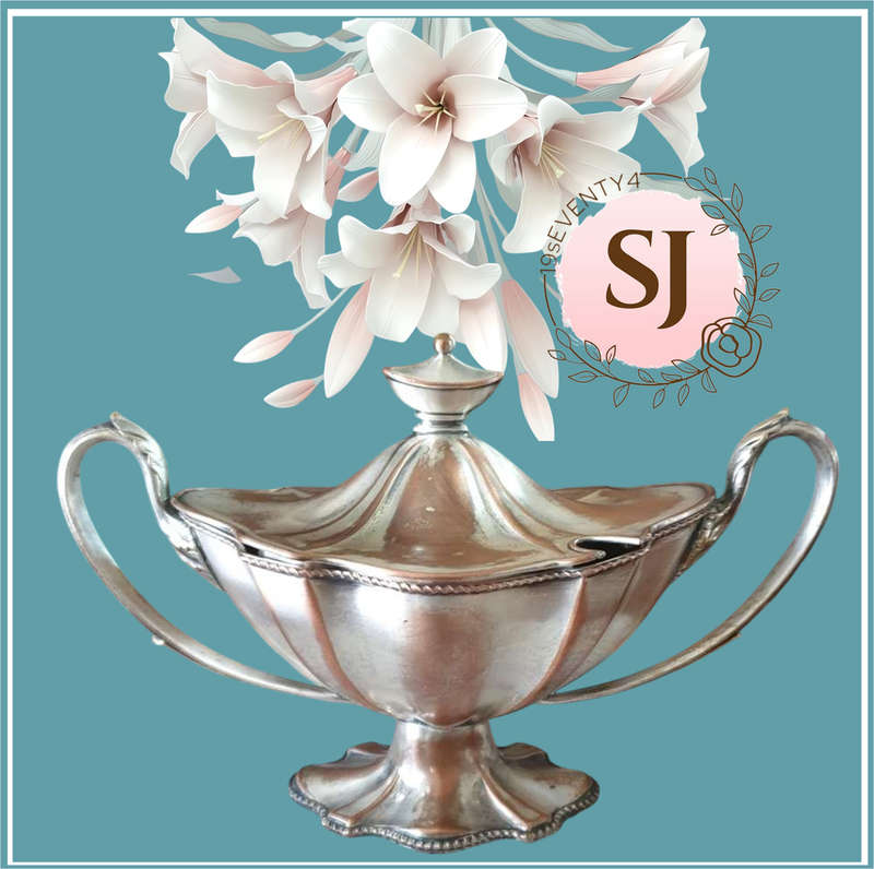 Distressed EPNS Tureen
