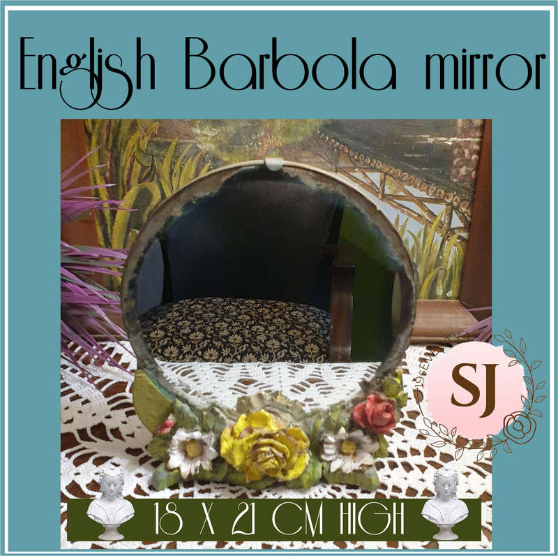 Vintage Barbola Round Mirror