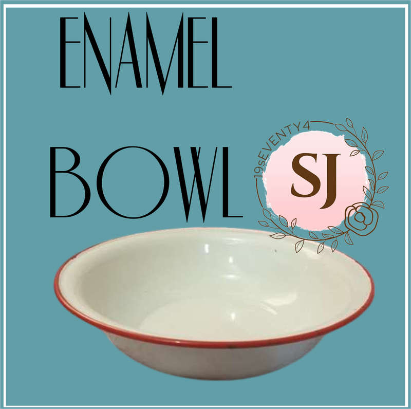 Vintage Enamel Bowl Just for You