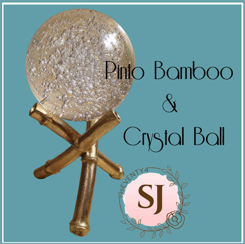 Pinto Bamboo & Crystal Ball Ornament
