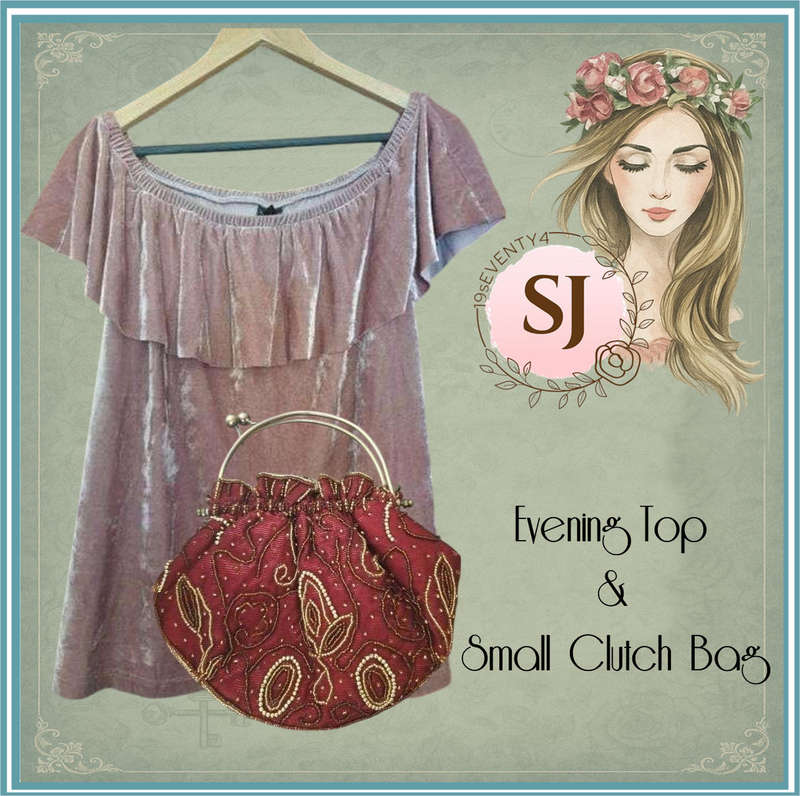 Evening Top and Small Clutch Bag