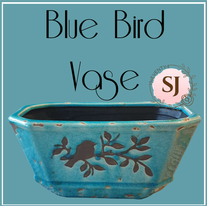 Blue Bird Vase