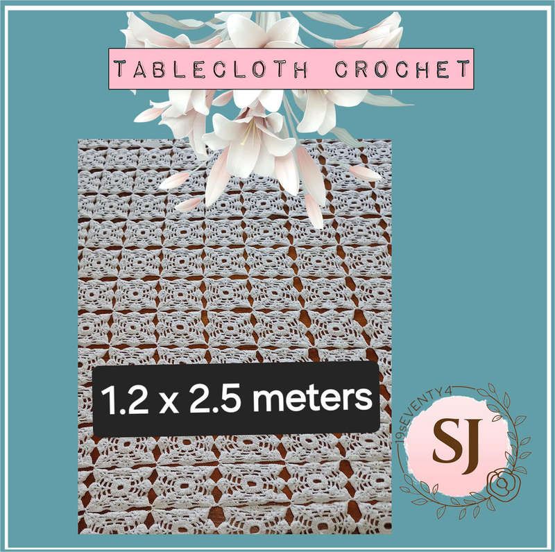 Crochet Table Cloth  1.2m x 2.5m