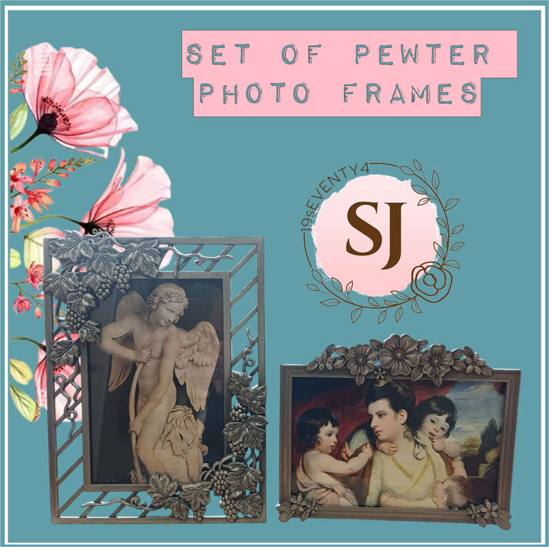 SET OF PEWTER PHOTO FRAMES FOR YOUR COLLECTION