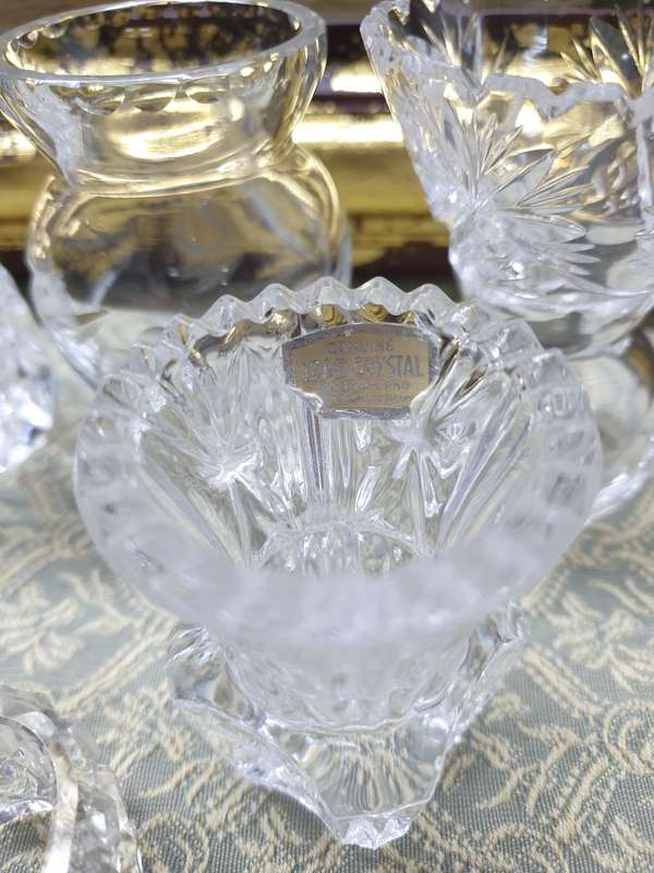 CRYSTAL VASES AND NAPKIN HOLDERS | JOB LOT UP FOR GRABS |