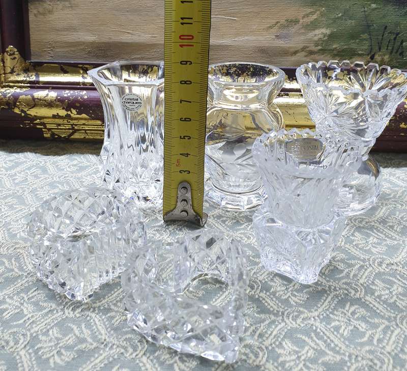 CRYSTAL VASES AND NAPKIN HOLDERS | JOB LOT UP FOR GRABS |