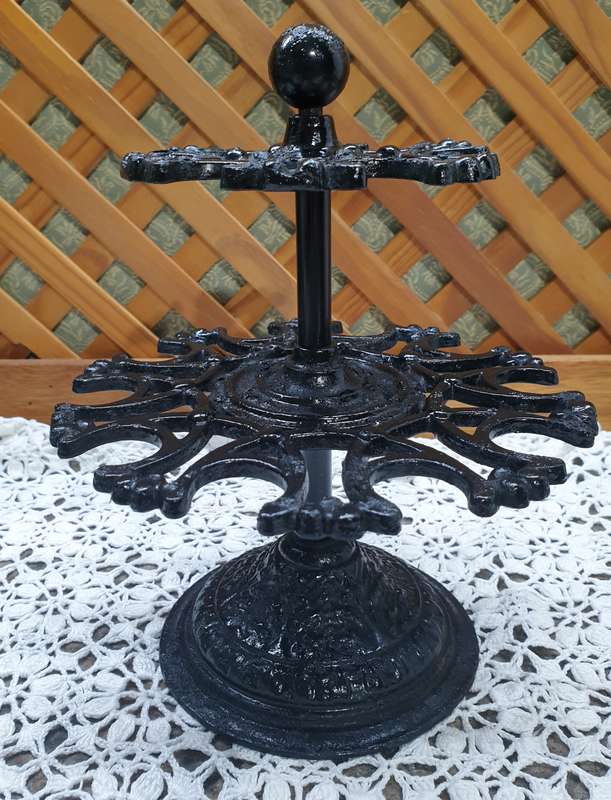 Victorian Cast Iron  Desk Stamp Carousel c1880-1900. Retro Desk Storage Carousel. Antique Desk