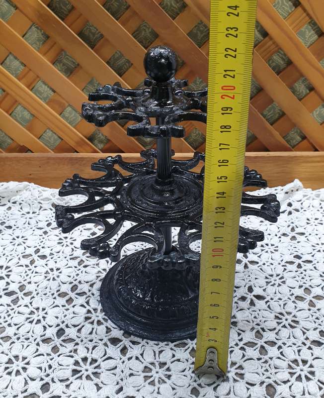 Victorian Cast Iron  Desk Stamp Carousel c1880-1900. Retro Desk Storage Carousel. Antique Desk