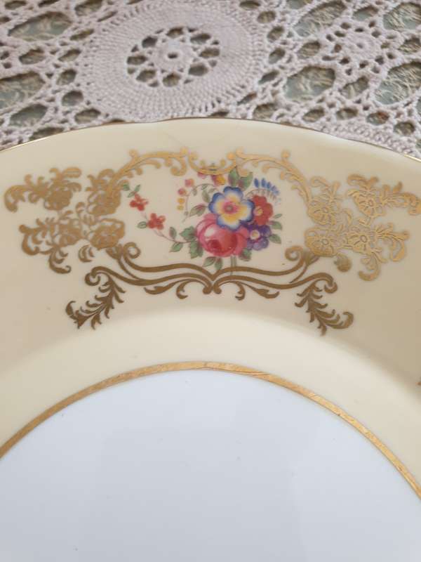 VINTAGE CAKE PLATE | Aynsley England Signed  | 1960s |