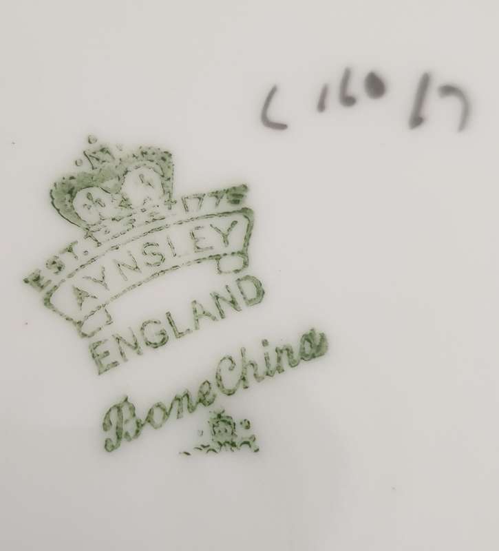VINTAGE CAKE PLATE | Aynsley England Signed  | 1960s |