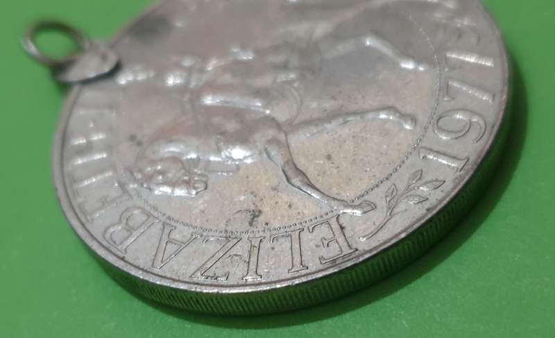 Queen Elizabeth II silver Jubilee coin from 1977