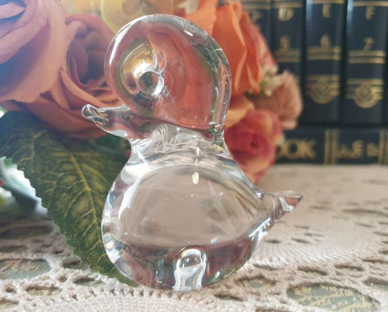 SMALL GLASS DUCK | HAND MADE |