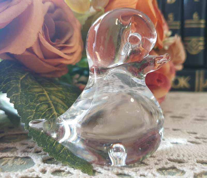 SMALL GLASS DUCK | HAND MADE |