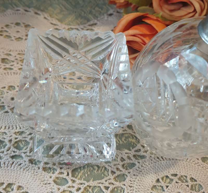 Vintage Perfume bottle and small vase