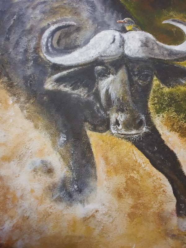 Yvonne Janvier -Buffalo- Original signed print A1 size