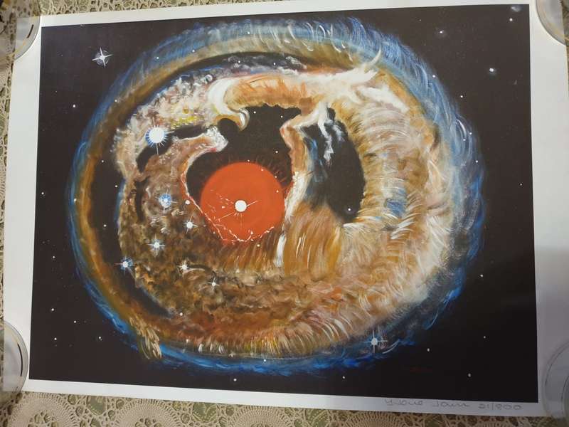 Yvonne Janvier -Light Echo- Original A3 size- signed print