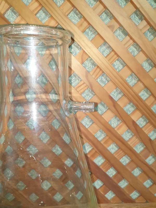 Filter flask 5000ml, Type Büchner plain side arm, Pyrex   Made in England