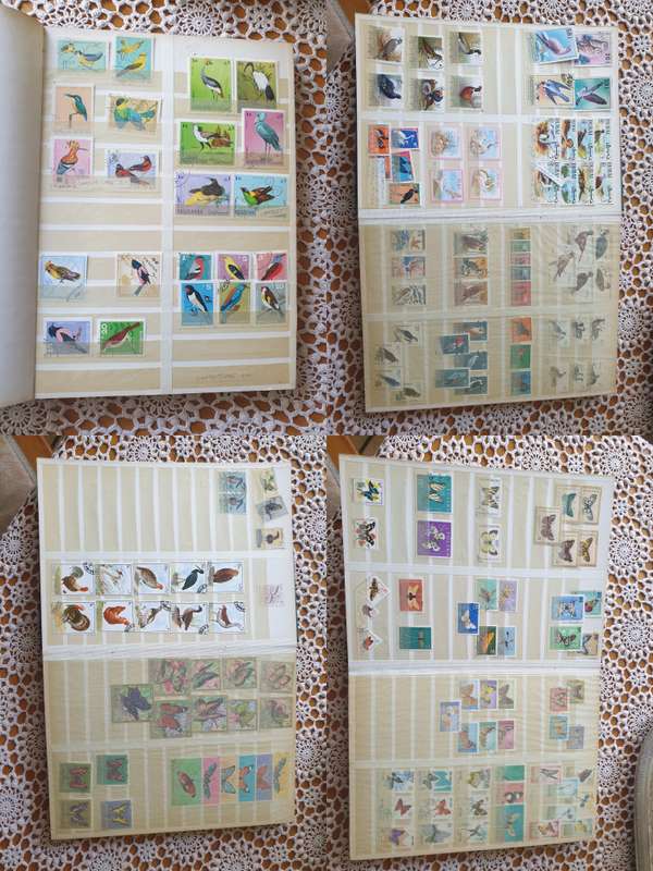 Stock Book with Large Collection of  Stamps From the 1960's +