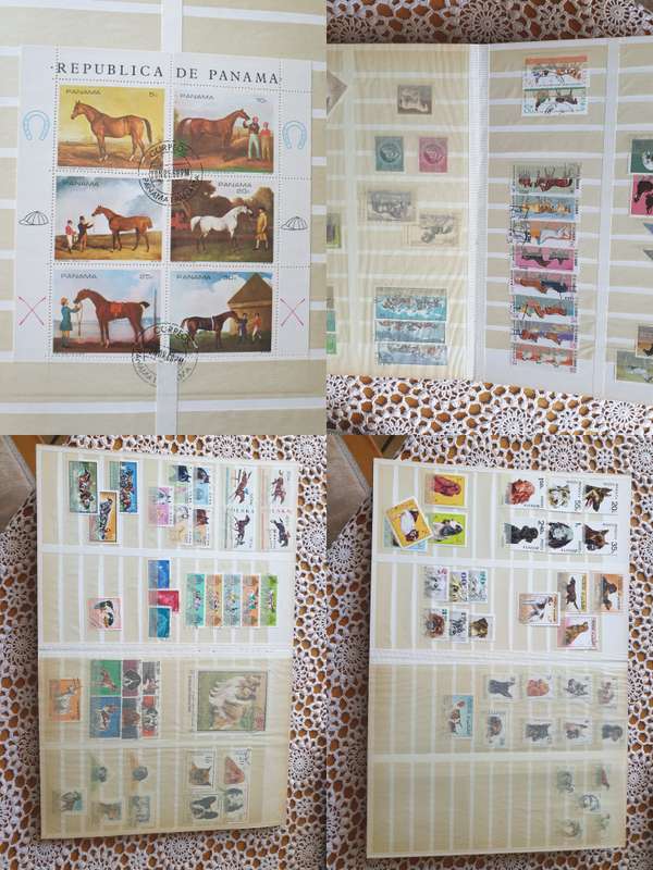 Stock Book with Large Collection of  Stamps From the 1960's +