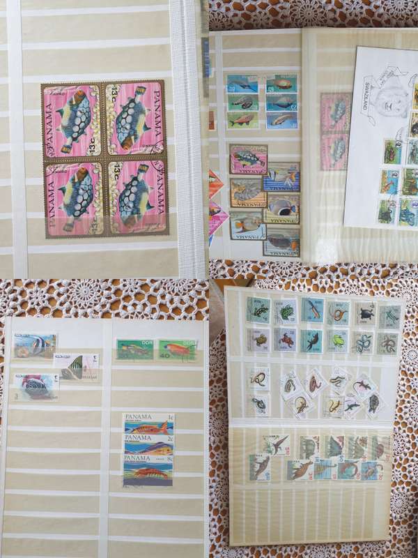 Stock Book with Large Collection of  Stamps From the 1960's +