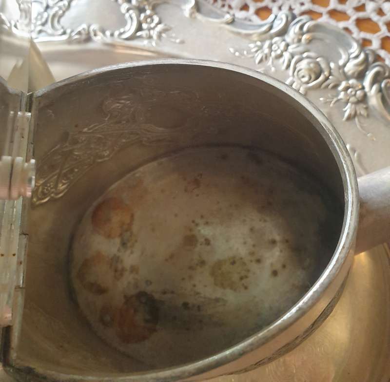 VINTAGE SILVER PLATED SET WITH TRAY | NEEDS A GOOD CLEAN |