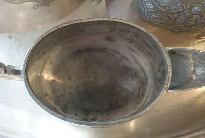 VINTAGE SILVER PLATED SET WITH TRAY | NEEDS A GOOD CLEAN |