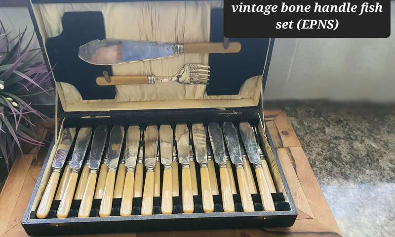 Vintage fish set from the 1950s