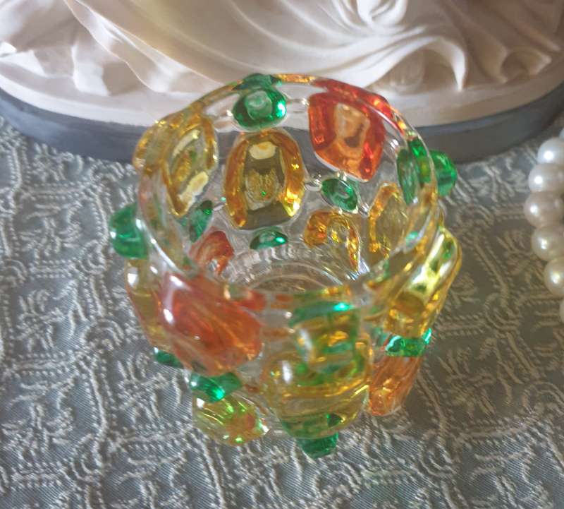 ORIGINAL 1960'S Art Deco BUBBLE GLASS