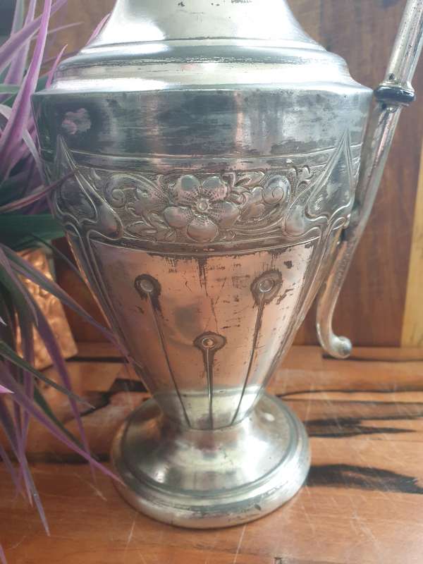 CLARET JUG AND CANDLE HOLDER