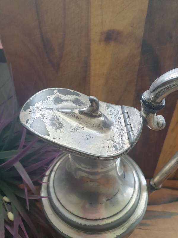 CLARET JUG AND CANDLE HOLDER