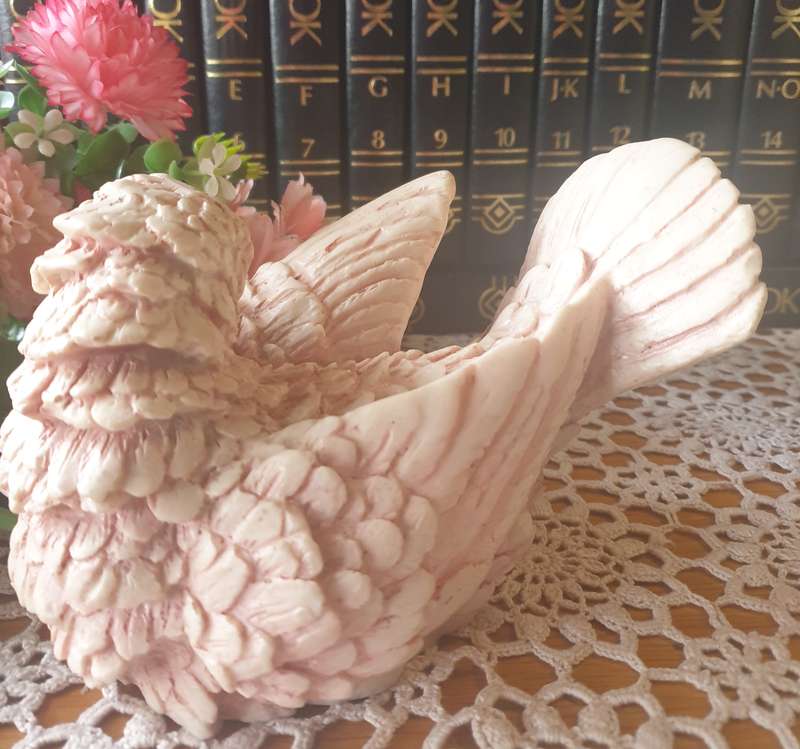 Vintage Italian  Dove Figurine | Heavy | Decor |