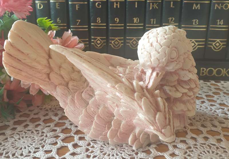 Vintage Italian  Dove Figurine | Heavy | Decor |
