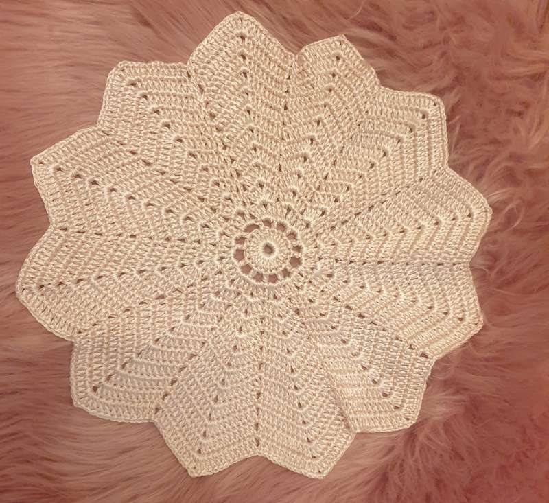 Crochet table doilies  | Dusty Pink |