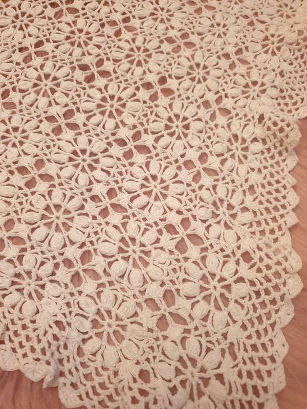 Crochet table doily