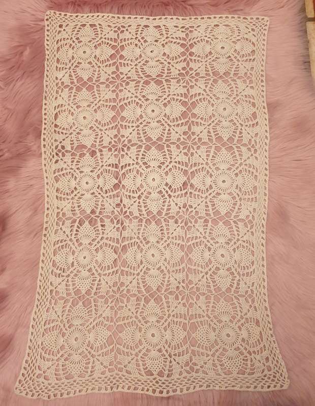 Crochet table doily
