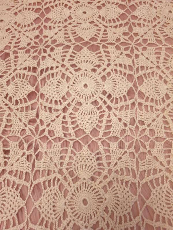 Crochet table doily