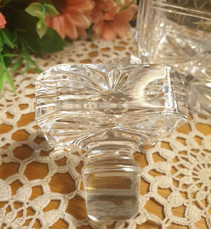CUT GLASS DECANTER