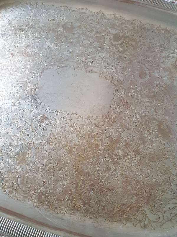 SILVER PLATED TRAY | WELL USED |