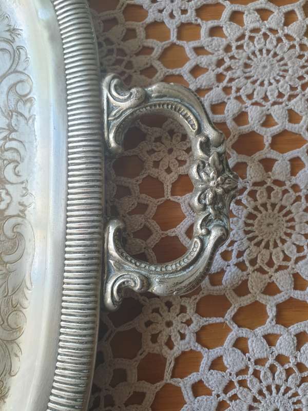 SILVER PLATED TRAY | WELL USED |