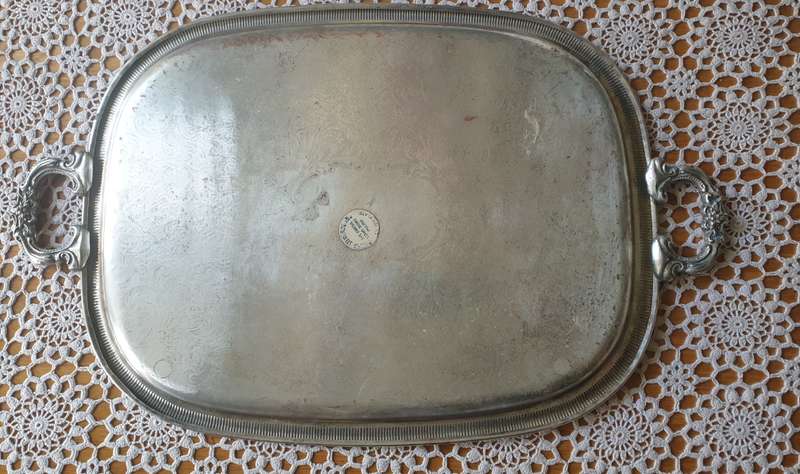 SILVER PLATED TRAY | WELL USED |
