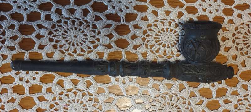 Wooden Carved Smoking Herbal/Tobacco Pipe