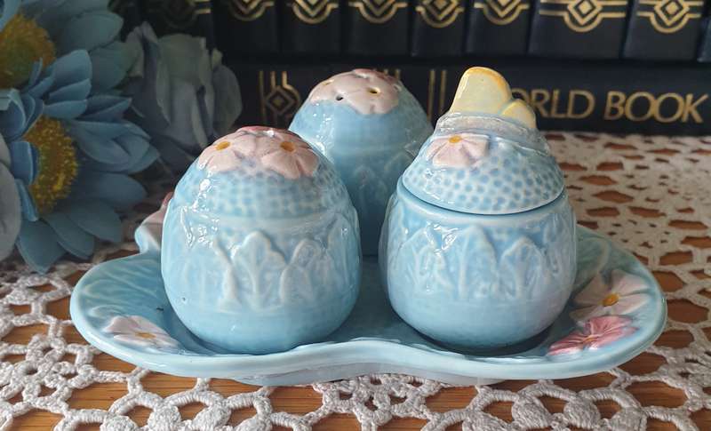 ENGLISH Vintage MELBA WARE Condiment SET