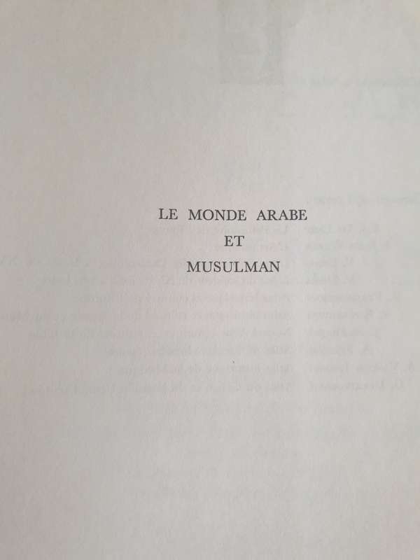 Le monde arabe et musulman - Collection Atlas | HARDCOVER |