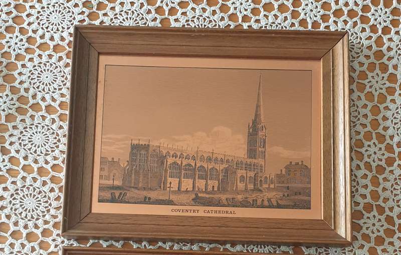 Vintage Framed Copper Etching-Etchmaster Original-Vintage Copper (set)