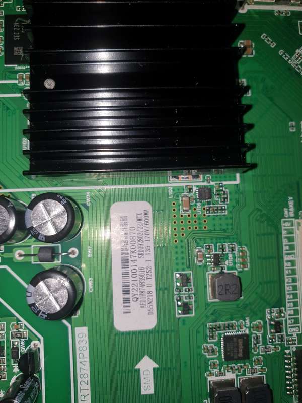Dixon 55 inch Smart tv board. (Screen cracked)