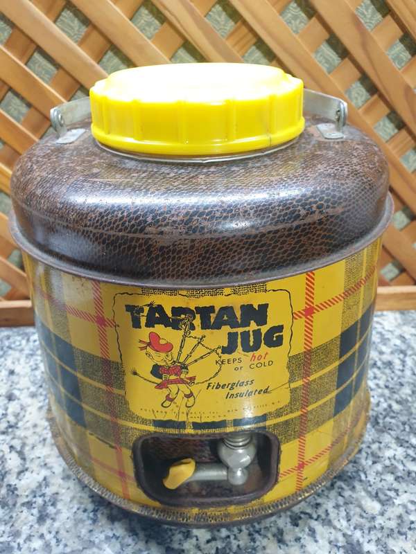 Very Rare 50's Tartan Thermos jug in very good condition
