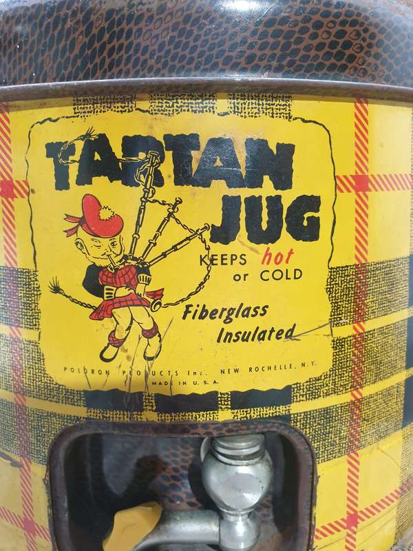 Very Rare 50's Tartan Thermos jug in very good condition