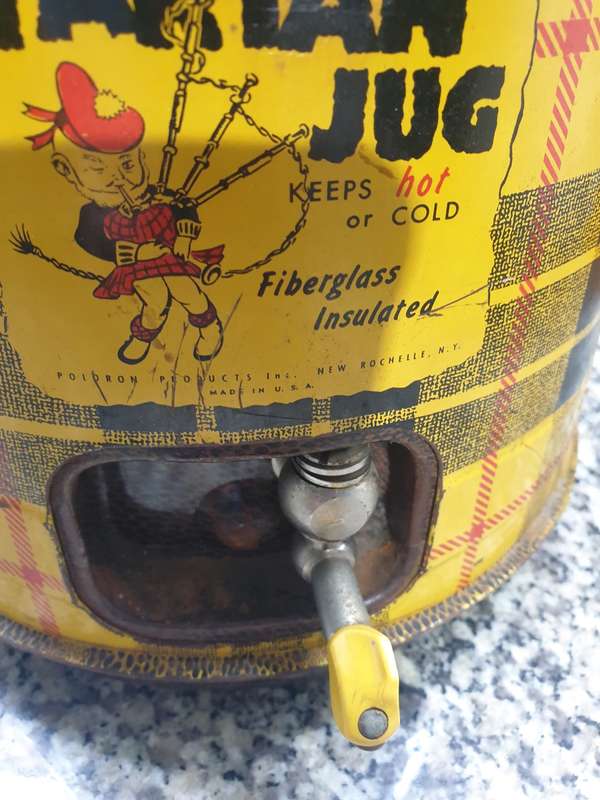 Very Rare 50's Tartan Thermos jug in very good condition