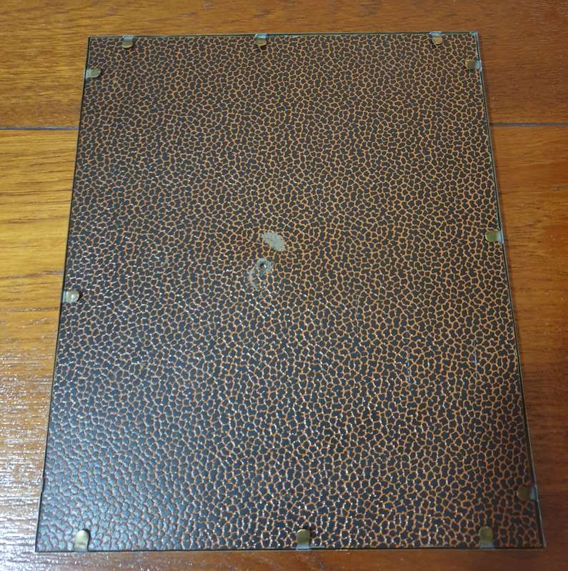 VINTAGE BRASS FRAME WITH PRINT